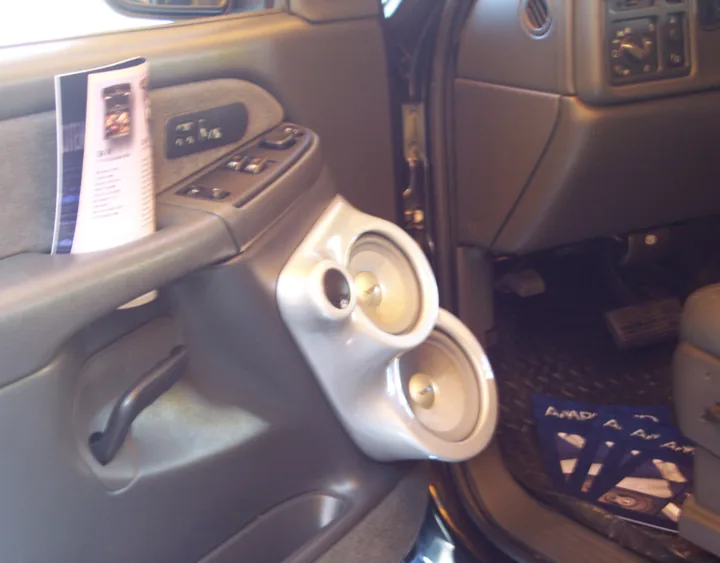 Finished vehicle sound-system installation